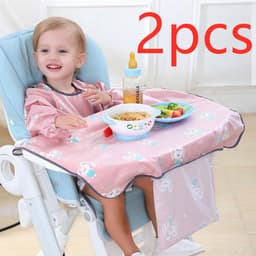 image-Baby Eating Dining Chair Bib Cover Anti-Dirty Feeding Clothing Gown