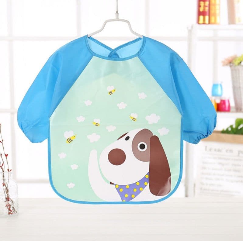 image-EVA food clothes baby clothes children's long-sleeved anti-dressing clothes baby bib bib