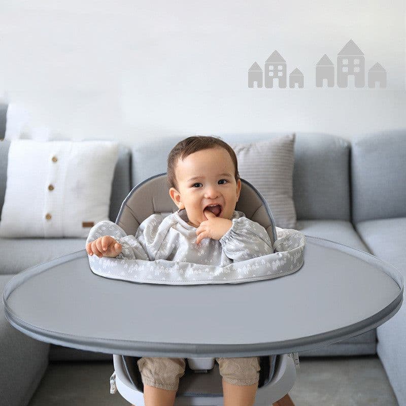 image-Bib Tray Baby Eat Dirty Mat Baby Eat Water-Proof Bib