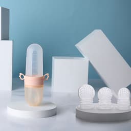 image-Baby Biting Bag Rice Cereal Spoon Complementary Food Feeding Spoon Portable Rice Cereal Bottle
