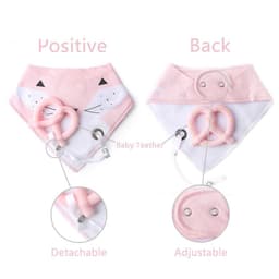 image-Cotton Bibs Burp Silicone Bib