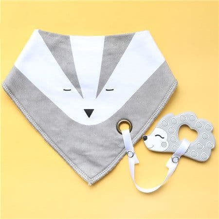 image-Cotton Bibs Burp Silicone Bib
