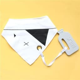 image-Cotton Bibs Burp Silicone Bib
