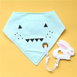 image-Cotton Bibs Burp Silicone Bib