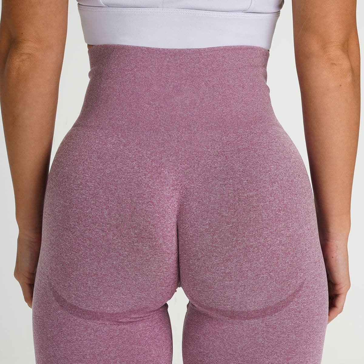image-Issan Cafe Moisture-Wicking Yoga Pants - Red L, Spandex Blend