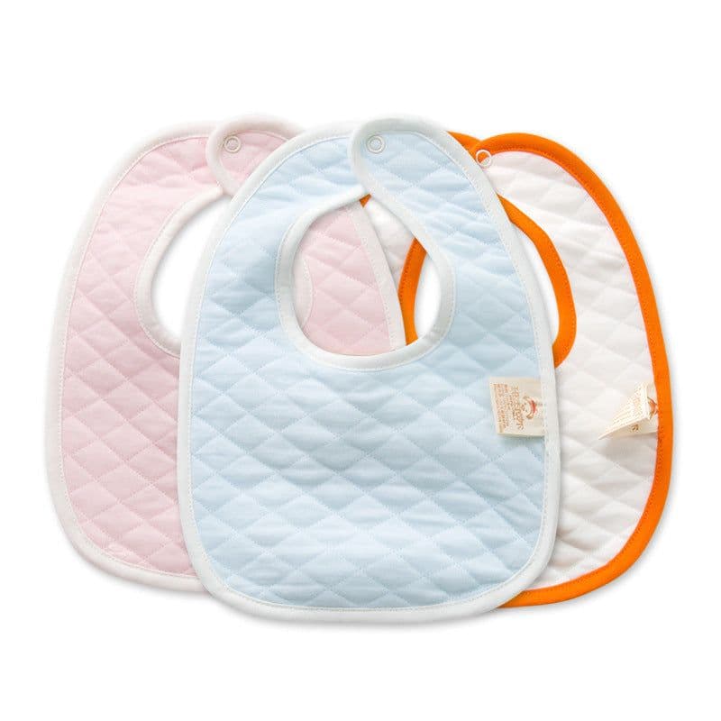 image-Newborn Baby Feeding Bib Thickened Double Pure Cotton