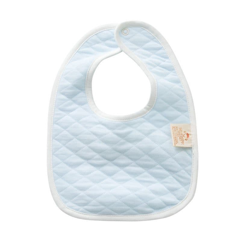 image-Newborn Baby Feeding Bib Thickened Double Pure Cotton