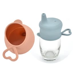 image-Baby Silicone Cup Lid Splash-proof Cover Feeding Cup Lid Is Free Of BPA
