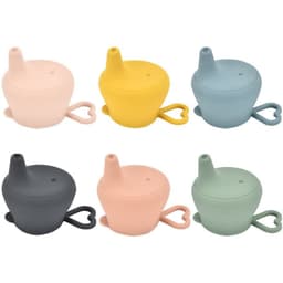 image-Baby Silicone Cup Lid Splash-proof Cover Feeding Cup Lid Is Free Of BPA