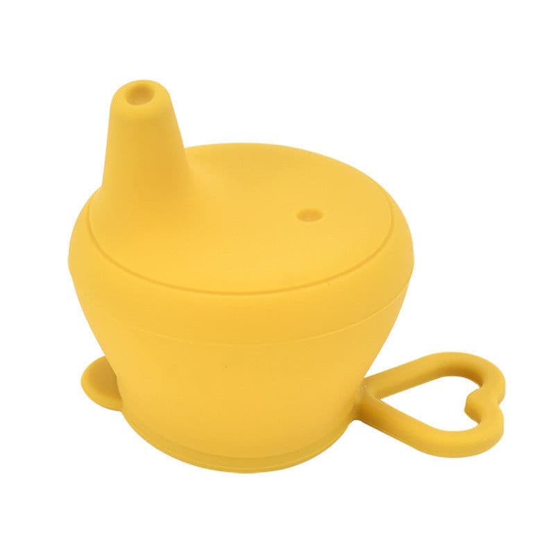 image-Baby Silicone Cup Lid Splash-proof Cover Feeding Cup Lid Is Free Of BPA