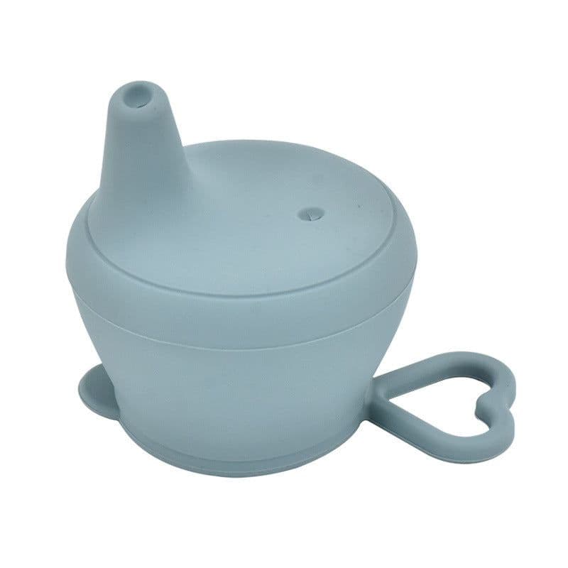 image-Baby Silicone Cup Lid Splash-proof Cover Feeding Cup Lid Is Free Of BPA
