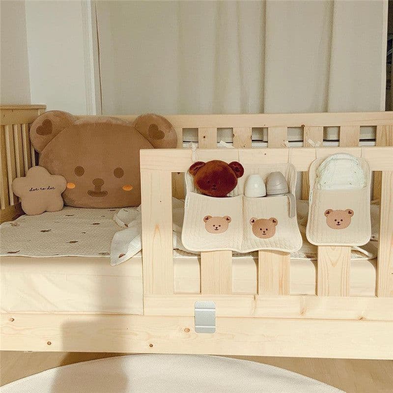 image-Bed Storage Hanging Bag Baby Bottle Diaper