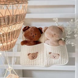 image-Bed Storage Hanging Bag Baby Bottle Diaper