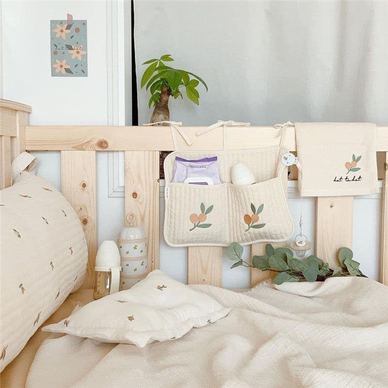 image-Bed Storage Hanging Bag Baby Bottle Diaper