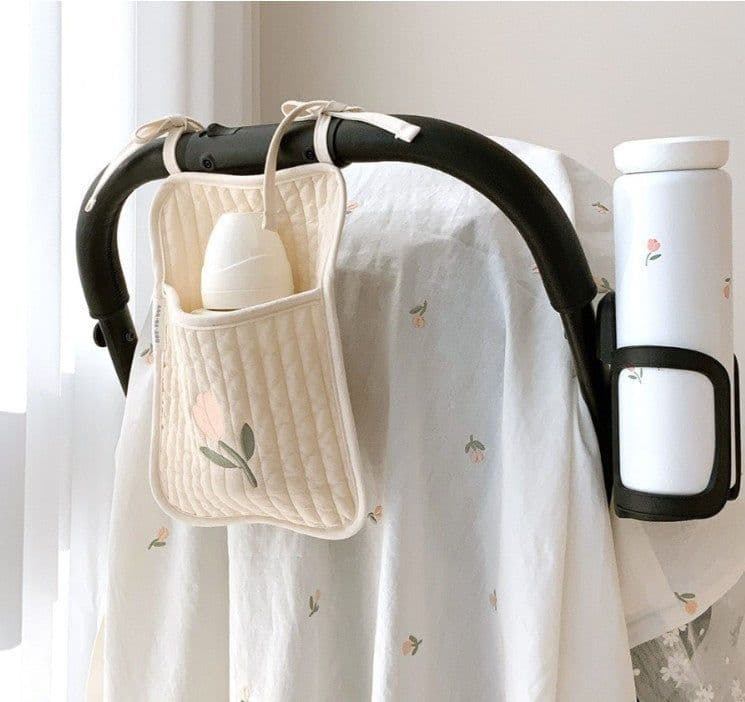 image-Bed Storage Hanging Bag Baby Bottle Diaper
