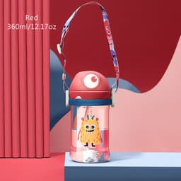 image-Babycare 240ml Baby Sippy Cup Cute Shape Anti-Choke Straw Baby Water Bottle