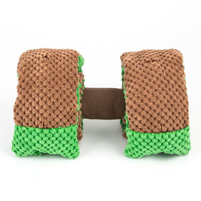 image-Puzzle Plush Dumbbell Snuffle Toys Interactive Puppy Toys Dog Enrichment Squeaky Toys For Foraging Instinct Training,Treat Dispensing Dog Toys For Stress Release & Boredom