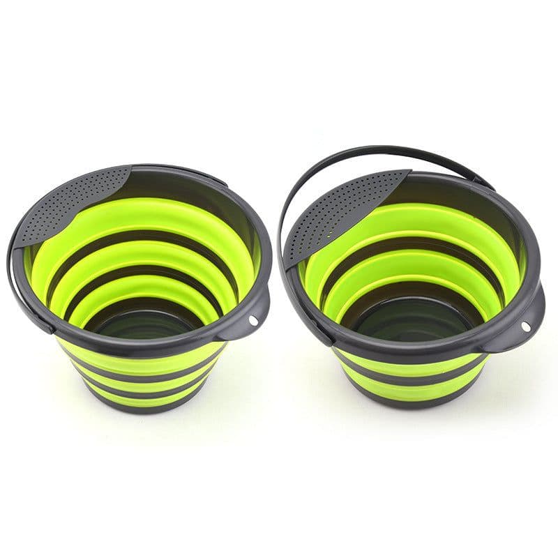 image-Folding multifunctional silicone bucket