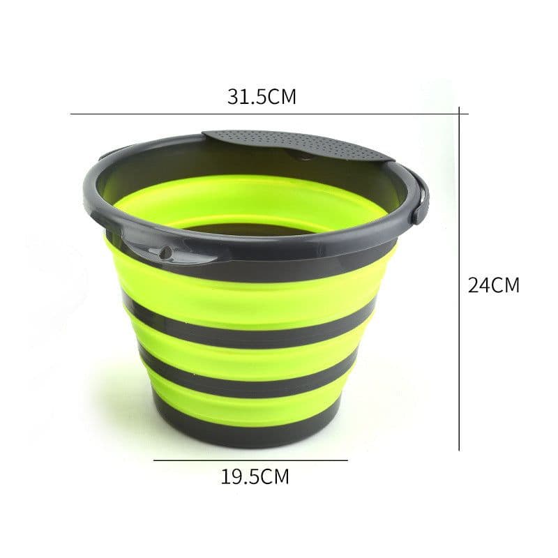 image-Folding multifunctional silicone bucket