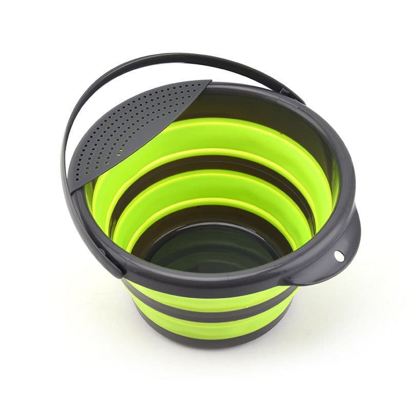 image-Folding multifunctional silicone bucket