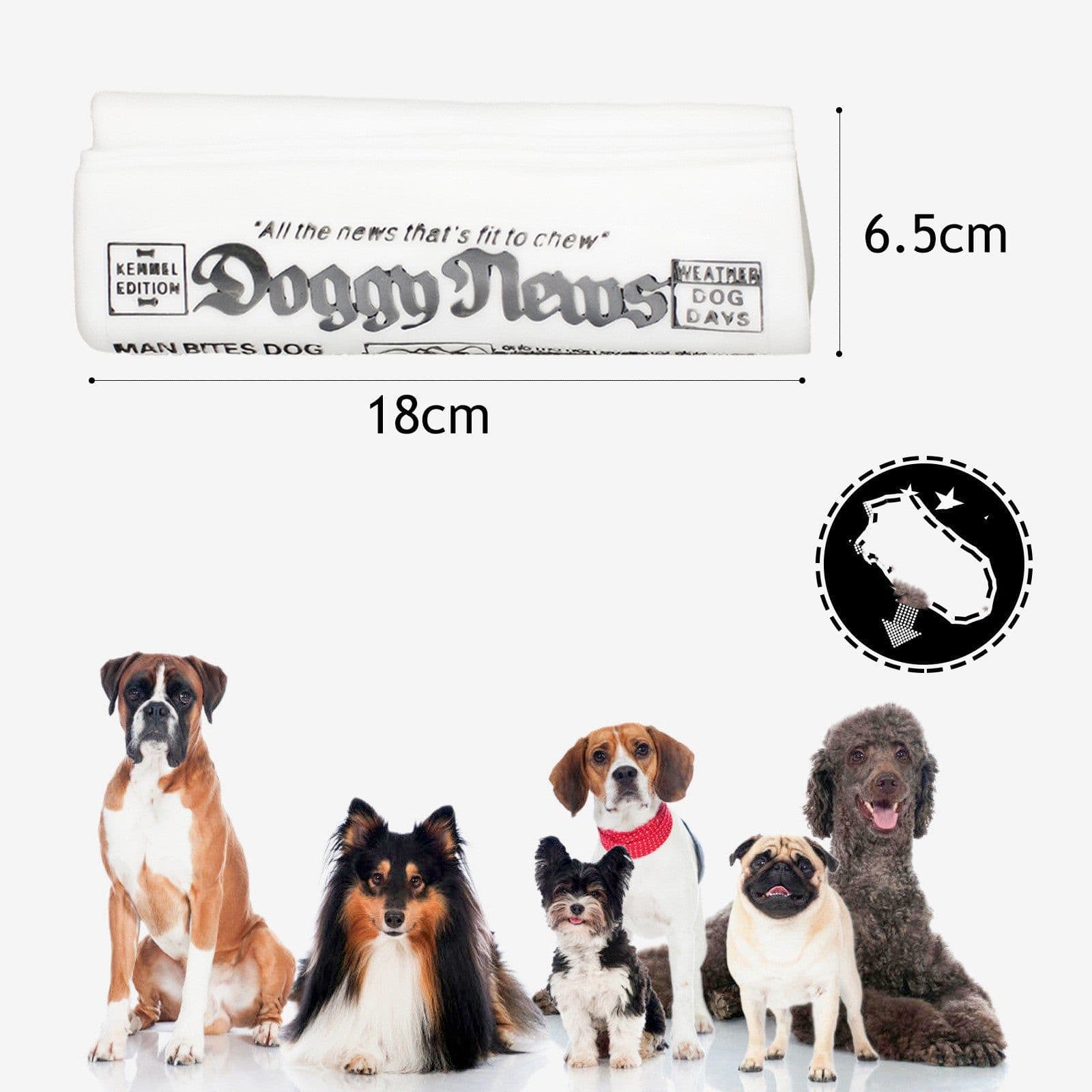 image-Squeaky Pet Dog Toy Newspaper Chew Training Toys
