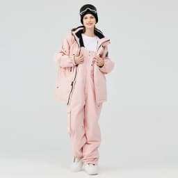image-Men's And Women's Winter Outdoors Veneer Double Board Ski Suit