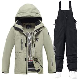 image-Men's And Women's Winter Outdoors Veneer Double Board Ski Suit