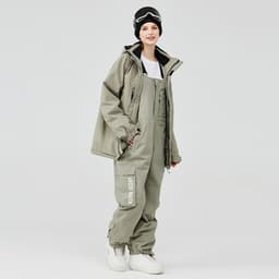 image-Men's And Women's Winter Outdoors Veneer Double Board Ski Suit