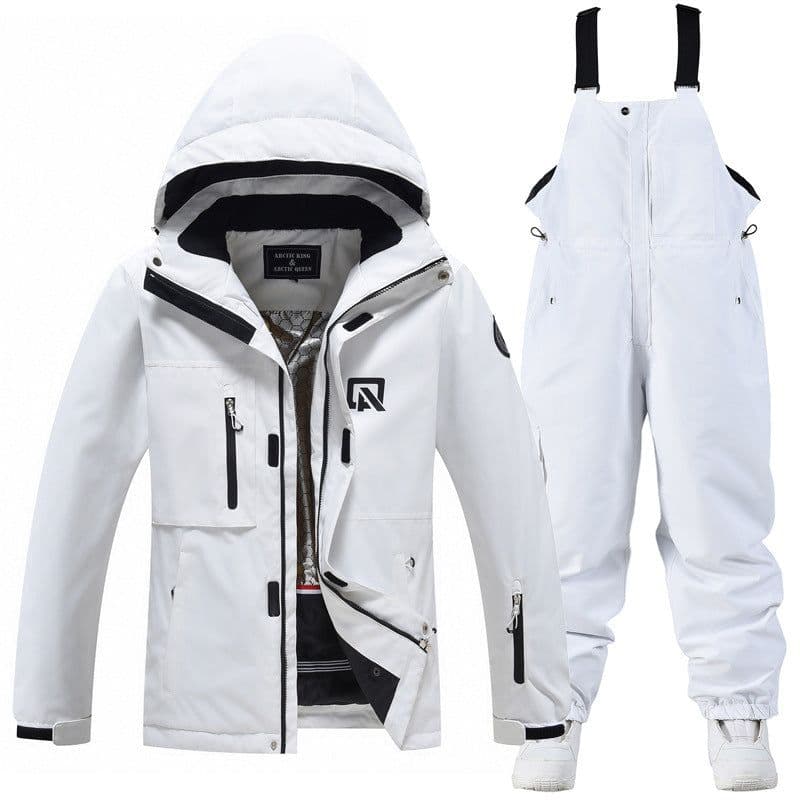 image-Men's And Women's Winter Outdoors Veneer Double Board Ski Suit