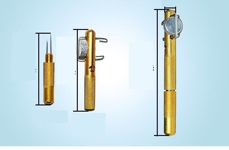 image-Relefree Fishing Hook Tyer Aluminum Knots Line Tying Fishhook Manual Tie Tool Accessory