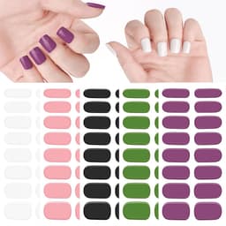 image-Gel uv nail stickers new semi-cured phototherapy nail stickers full stickers waterproof long-lasting cream style gel soft nail stickers