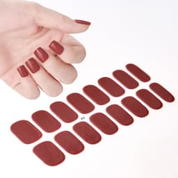 image-Gel uv nail stickers new semi-cured phototherapy nail stickers full stickers waterproof long-lasting cream style gel soft nail stickers