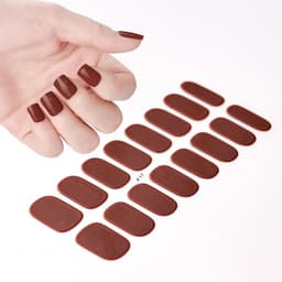 image-Gel uv nail stickers new semi-cured phototherapy nail stickers full stickers waterproof long-lasting cream style gel soft nail stickers