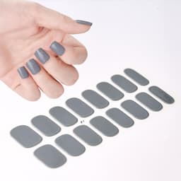 image-Gel uv nail stickers new semi-cured phototherapy nail stickers full stickers waterproof long-lasting cream style gel soft nail stickers