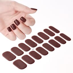 image-Gel uv nail stickers new semi-cured phototherapy nail stickers full stickers waterproof long-lasting cream style gel soft nail stickers