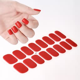 image-Gel uv nail stickers new semi-cured phototherapy nail stickers full stickers waterproof long-lasting cream style gel soft nail stickers