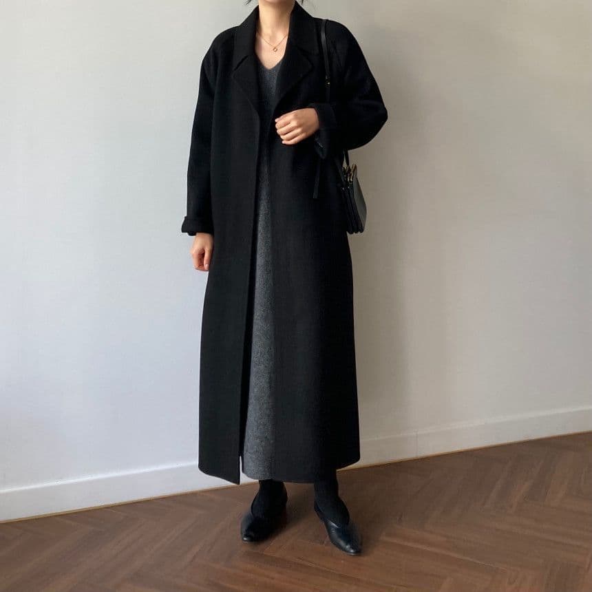 image-Double-sided cashmere coat for women 2023 new style small medium-length autumn and winter temperament high-end woolen coat