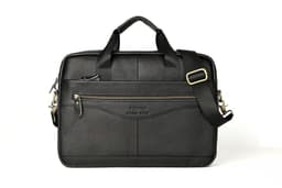 image-Cross-border genuine leather men's bag briefcase cowhide men's crossbody bag horizontal business bag men's handbag shoulder bag