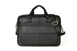 image-Cross-border genuine leather men's bag briefcase cowhide men's crossbody bag horizontal business bag men's handbag shoulder bag