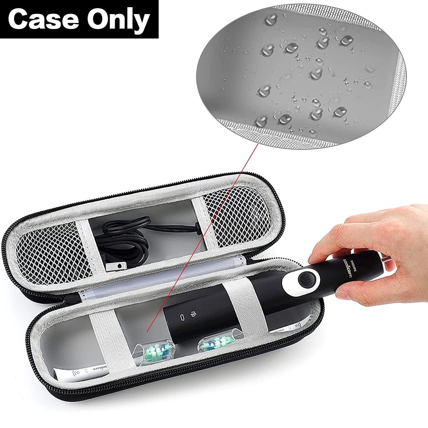 image-Source manufacturer EVA storage bag waterproof and dustproof mini travel storage box eva Feili electric toothbrush storage bag