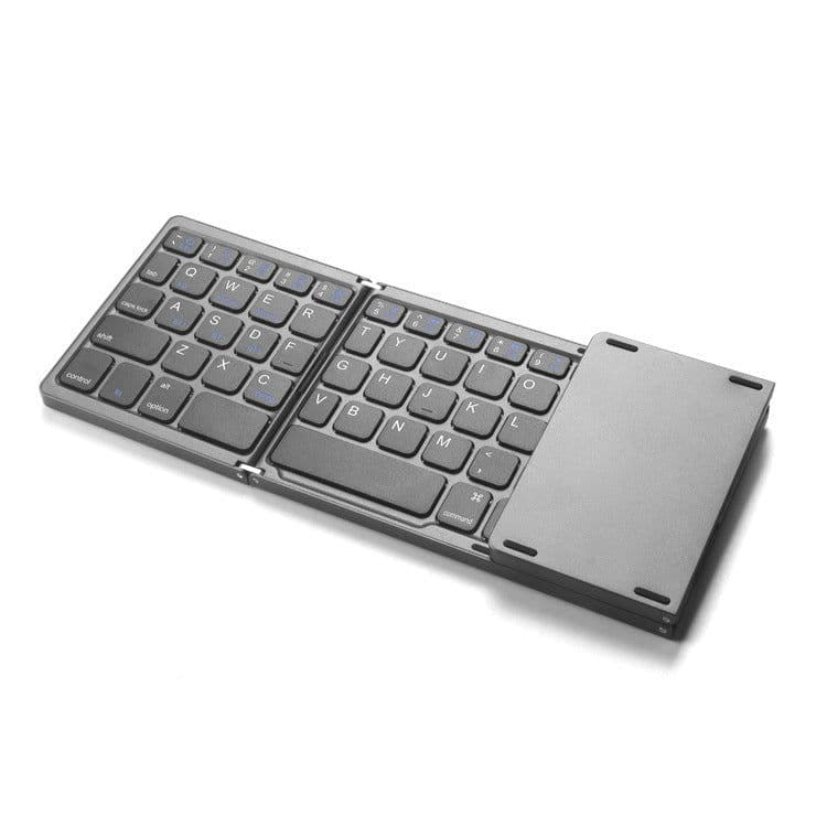 image-B089T three-fold wireless Bluetooth keyboard with touch pad for multi-system mobile phones and tablets
