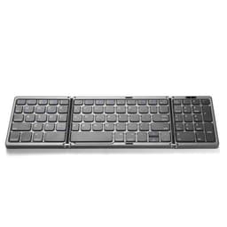 image-Wireless bluetooth three-fold keyboard for mobile phone, tablet computer, three systems and multiple devices, suitable for Apple Android window