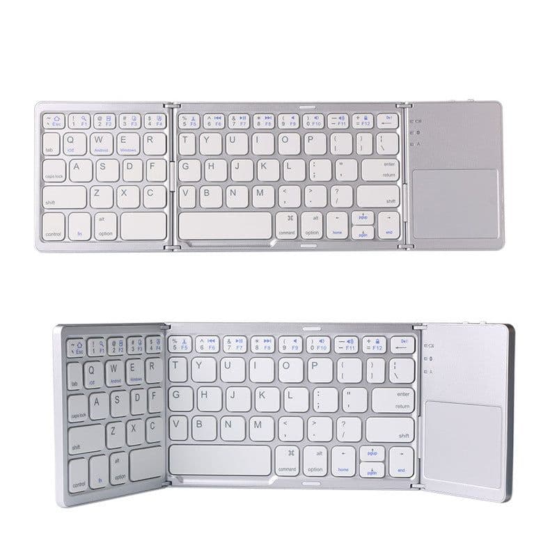 image-Folding ipad keyboard suitable for Apple mobile phone tablet tri-fold touchpad portable external Bluetooth keyboard B033