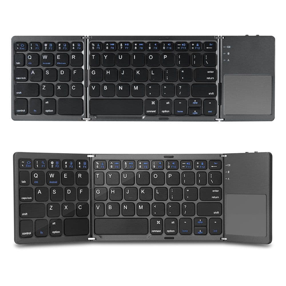 image-Folding ipad keyboard suitable for Apple mobile phone tablet tri-fold touchpad portable external Bluetooth keyboard B033