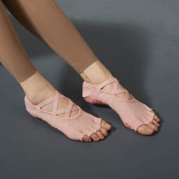 image-New fitness Pilates socks five-finger multi-band yoga socks split-finger non-slip socks cotton breathable sports socks toe socks
