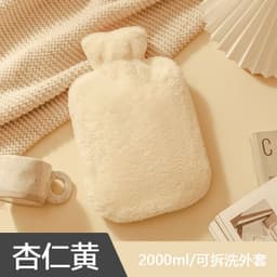 image-Water-filled hot water bag filled with water plush hot compress belly female cartoon explosion-proof thickened hand warmer to keep warm