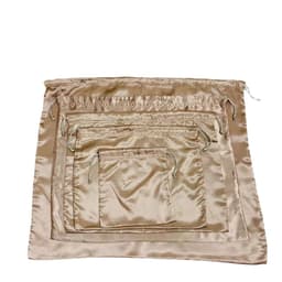 image-Mercerized satin large-capacity bag dust bag travel storage bag shoe and clothing drawstring pocket drawstring organizer bag