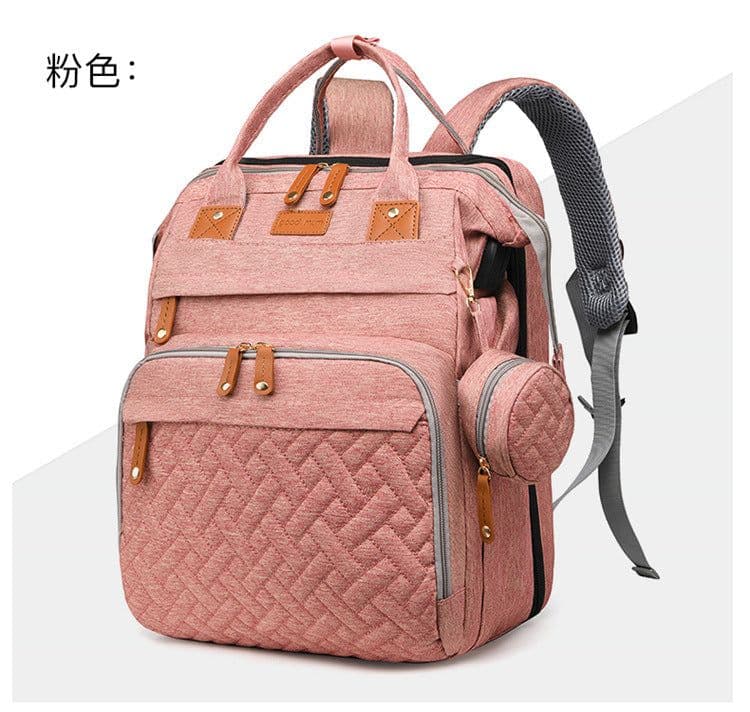 image-Glow Mommy Bag Mother and Baby Outing Lightweight Portable 2023 New Large Capacity Backpack Mother Backpack Fashionable Baby Carry