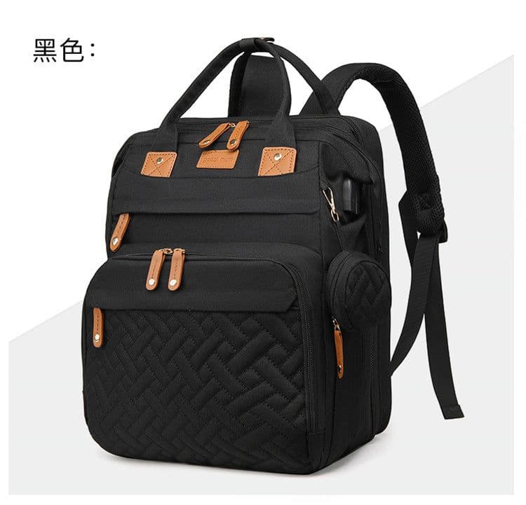 image-Glow Mommy Bag Mother and Baby Outing Lightweight Portable 2023 New Large Capacity Backpack Mother Backpack Fashionable Baby Carry