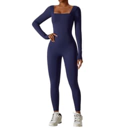 image-Zechuang European and American autumn and winter tight-fitting long-sleeved yoga clothes for women naked fitness sports quick-drying yoga jumpsuit 8150